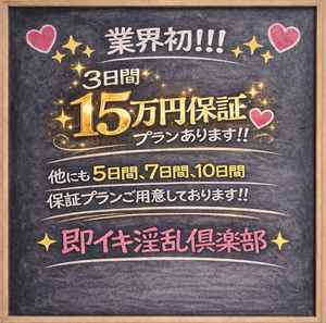 3日で15万保証プランあります！