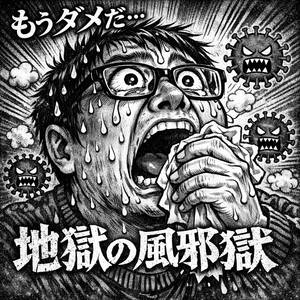 風邪ひいて地獄見ました。