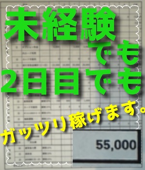 お給料、お昼に働いてもこれだけ稼げます！