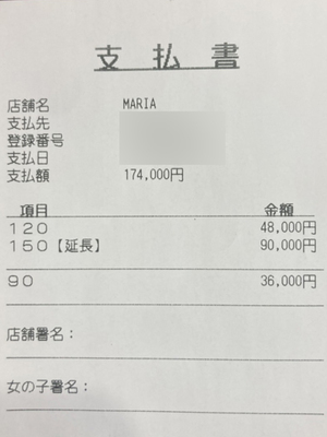 出稼ぎでも安心♡全国から大歓迎💕お支払い明細書✨◆給料公開クラブマリア◆
