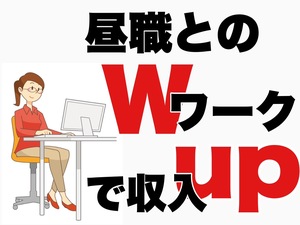 昼職とのWワークでしっかり稼ぐ♪