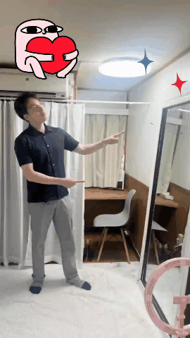 待機所にはおっきな鏡置いてあります！良い写真が撮れますよ♪