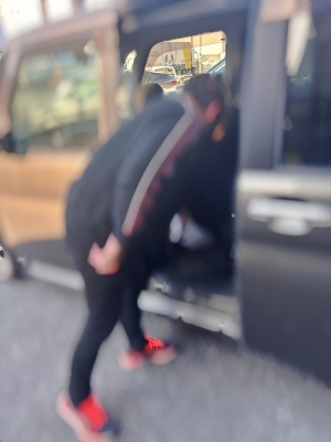 送迎車の清掃！