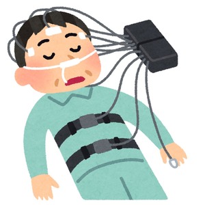 「睡眠時無呼吸のお泊まり検査」