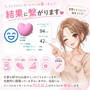 インフルエンサーレベルもお店でフォローします📱✨