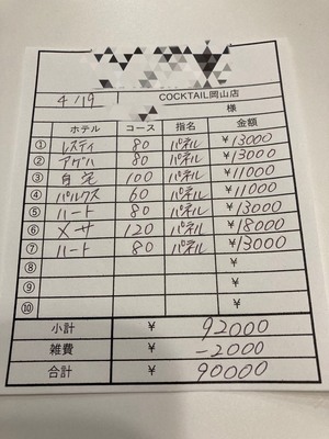 【4月19日￥90000】