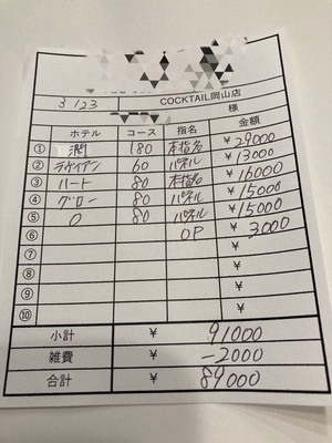 【3月23日￥89000】