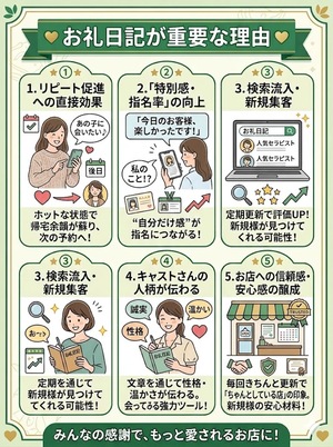 お礼日記の重要性